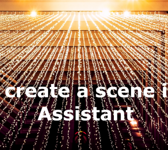 How to create a scene in Home Assistant