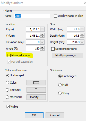 Creating a floorplan with sweethome3d