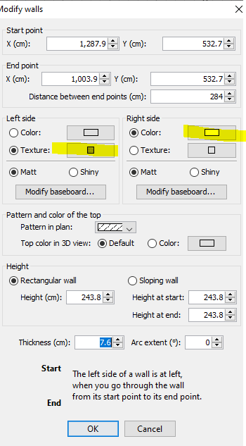 Creating a floorplan with sweethome3d